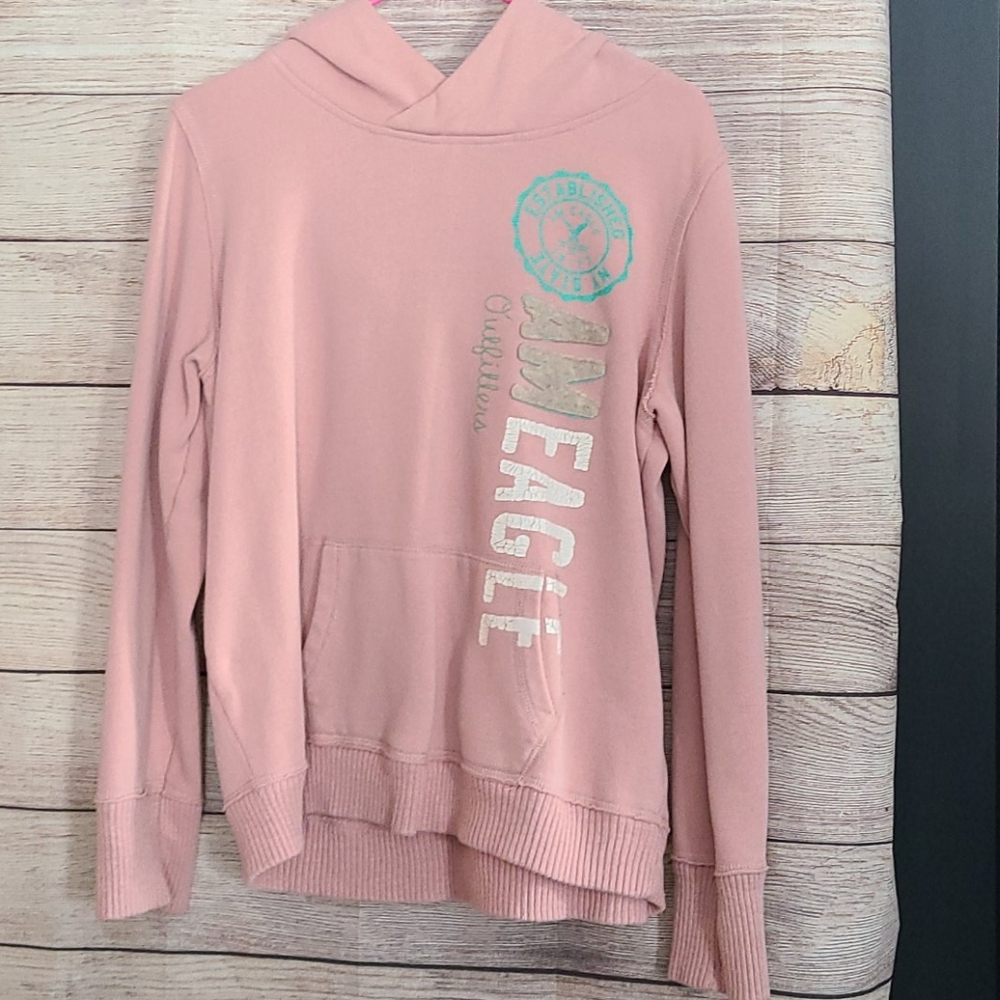 Pale Pink AE Popover Style Hoodie XL